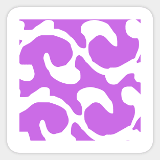 Abstract pattern purple swirl Sticker